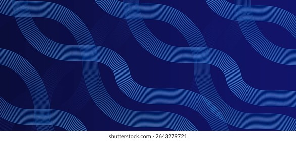 Blue abstract background. Geometric lines pattern. Modern blue gradient lines. Futuristic technology graphic design. Suit for business, cover, header, wallpaper, corporate, website, flyer