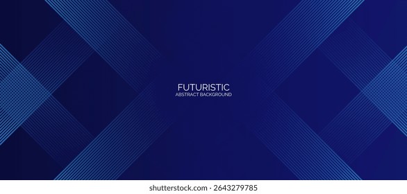 Fondo abstracto azul. Patrón de líneas geométricas. Líneas degradadas azules brillantes modernas. Diseño gráfico de tecnología futurista.