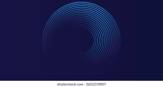 Fondo abstracto azul. Patrón de líneas geométricas. Líneas degradadas azules brillantes modernas. Diseño gráfico de tecnología futurista. Traje para los negocios, moderno