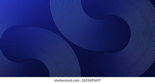 Blue abstract background. Geometric lines pattern. Modern shiny blue gradient lines. Futuristic technology graphic design. Suit for business, cover, header, wallpaper, corporate, website, flyer