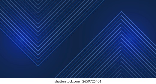 Fundo abstrato azul. Padrão de linhas geométricas. Modernas linhas de gradiente azul brilhante. tecnologia futurista design gráfico.wallpaper, corporativo, site, folheto eps10