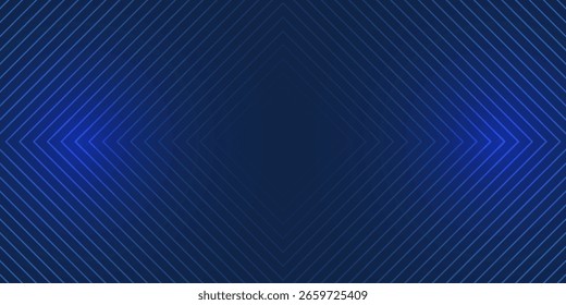 Blue abstract background. Geometric lines pattern. Modern shiny blue gradient lines. Futuristic technology graphic design. Suit for business, cover, header, wallpaper, corporate, website, flyer