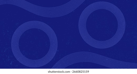 Blauer abstrakter Hintergrund. Geometrisches Linienmuster. Moderne glänzende blaue Farbverlauf-Linien. Futuristische Technologie Grafikdesign. Vektor eps 10