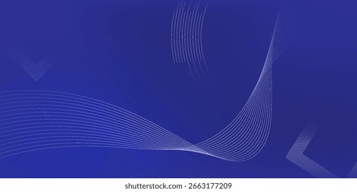 Blue abstract background. Geometric lines pattern. Modern shiny blue gradient lines. Futuristic technology graphic design. Suit for business, cover, header, wallpaper, Vector type8