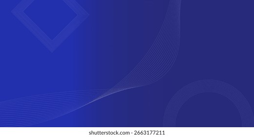 Fondo abstracto azul. Patrón de líneas geométricas. Líneas degradadas azules brillantes modernas. Diseño gráfico de tecnología futurista. Traje para el negocio, cubierta, cabecera, Fondo de pantalla, tipo del Vector 1