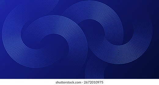 Fondo abstracto azul. Patrón de líneas geométricas. Líneas degradadas azules brillantes modernas. Diseño gráfico de tecnología futurista. Traje para el negocio, cubierta, cabecera, Fondo de pantalla, corporativo, Sitio web, volante