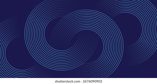 Fundo abstrato azul. Padrão de linhas geométricas. Modernas linhas de gradiente azul brilhante. Design gráfico de tecnologia futurista. Terno para negócios, capa, cabeçalho, papel de parede, corporativo, site, folheto