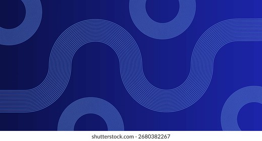 Blue abstract background. Geometric lines pattern. Modern shiny blue gradient lines.