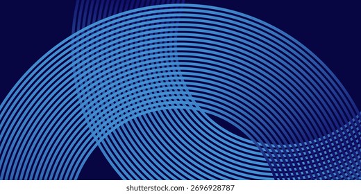 Blue abstract background. Geometric lines pattern. Modern shiny blue gradient lines. Futuristic technology graphic design. Suit for business, cover, header, wallpaper, corporate, website, flyer
