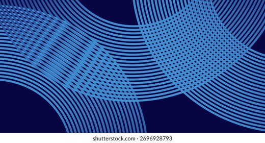 Blue abstract background. Geometric lines pattern. Modern shiny blue gradient lines. Futuristic technology graphic design. Suit for business, cover, header, wallpaper, corporate, website, flyer