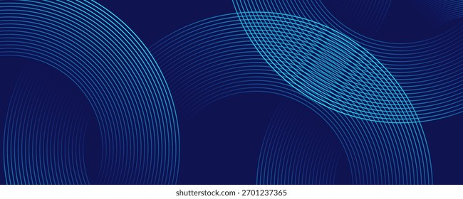 Fondo abstracto azul. Patrón de líneas geométricas. Líneas degradadas azules brillantes modernas. Diseño gráfico de tecnología futurista. Traje para el negocio, cubierta, cabecera, Fondo de pantalla, corporativo, Sitio web, volante