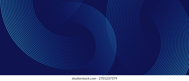 Fondo abstracto azul. Patrón de líneas geométricas. Líneas degradadas azules brillantes modernas. Diseño gráfico de tecnología futurista. Traje para el negocio, cubierta, cabecera, Fondo de pantalla, corporativo, Sitio web, volante