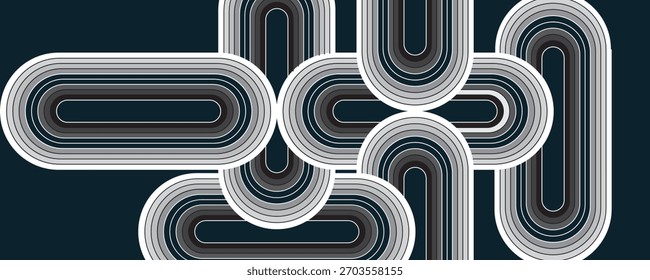Blue abstract background. Geometric lines pattern. Modern shiny blue gradient lines. Futuristic technology graphic design. Suit for business, cover, header, wallpaper, corporate, website, flyer