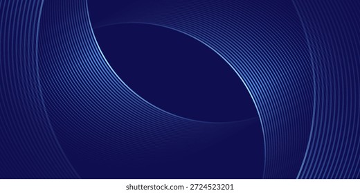Blauer abstrakter Hintergrund. Geometrisches Linienmuster. Moderne glänzende blaue Farbverlauf-Linien. Futuristische Technologie Grafikdesign.eps10
