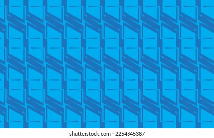 blue abstract background with geometric and seamless pattern. geometric style - stock vector.	
