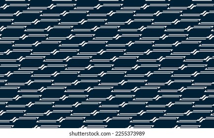 blue abstract background with geometric and seamless pattern. geometric style - stock vector.	
