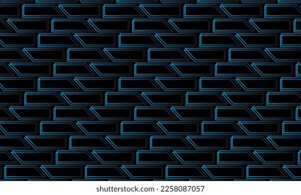 fondo abstracto azul con un patrón geométrico y sin costuras. estilo geométrico - vector de stock.	
