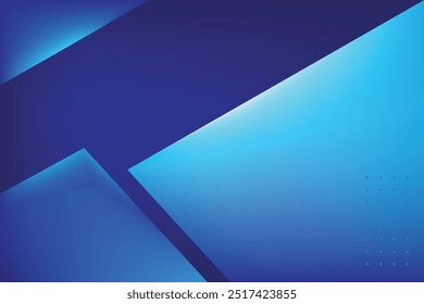 Blue abstract background with geometric shapes. Vector illustration for your design.