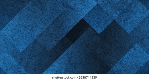 Blue abstract background with geometric shapes. Texture of a blue stone wall.
