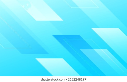Fondo abstracto azul con Formas geométricas. Ilustración vectorial