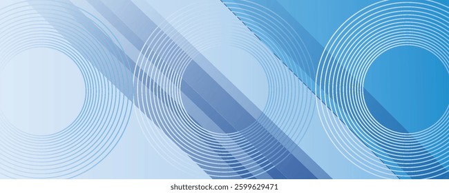 Blue abstract background geometry shine and layer element vector for presentation design. Suit for business, corporate, institution, party, festive, seminar, and talks