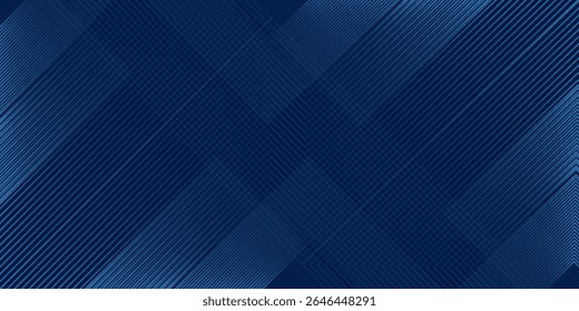 Blue abstract background with glowing arrow lines. Simple shiny blue geometric lines design. Technology futuristic modern good art 