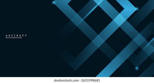 Fondo abstracto azul con líneas de flecha brillantes. Diseño moderno de líneas geométricas azules brillantes. Tecnología concepto futurista. Plantilla Horizontal de Anuncio. Traje para la cubierta, cabecera, cartel, Anuncio, Web