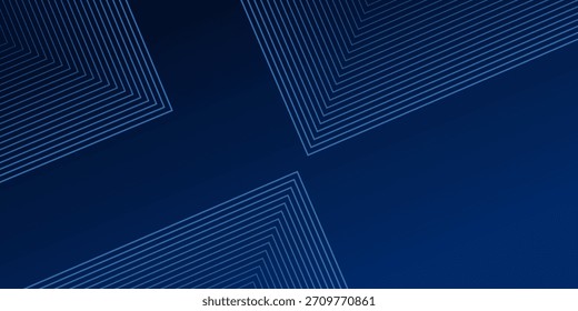 Blue abstract background with glowing arrow lines. Modern shiny blue geometric lines design. Technology futuristic  modern