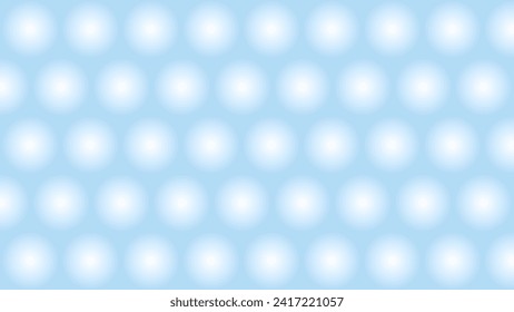 Blue abstract background with glowing balls