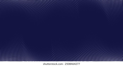 Blue abstract background with glowing circles. Swirl circular lines pattern. Geometric spiral. Twirl element. Modern graphic design. Futuristic technology concept.