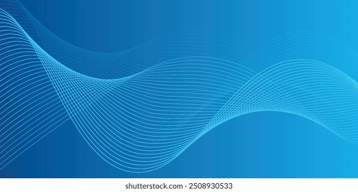 Blue abstract background with glowing circles. Swirl circular lines pattern. Geometric spiral. Twirl element. Modern graphic design. Futuristic technology concept.
