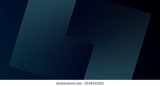 Blue abstract background with glowing circles. Swirl circular lines pattern. Geometric spiral. Twirl element. Modern graphic design. Futuristic technology concept.