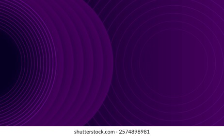 Blue abstract background with glowing circles. Swirl circular lines pattern. Geometric spiral. Twirl element. Modern graphic design. Futuristic technology concept. Vector illustration