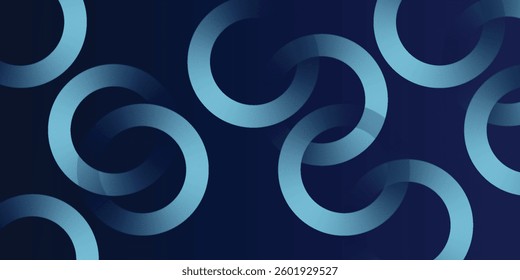 Blue abstract background with glowing circles. Swirl circular lines pattern. Geometric spiral. Twirl element. Modern graphic design. Futuristic 
