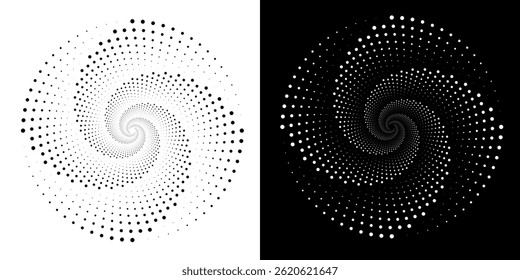 Blue abstract background with glowing circles. Swirl circular lines pattern. Geometric spiral. Twirl element. Modern graphic design. Futuristic technology concept. EPS 10