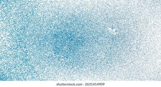 Blue abstract background with glowing circles. Swirl circular lines pattern. Geometric spiral. Twirl element. Modern graphic design. Futuristic technology concept.