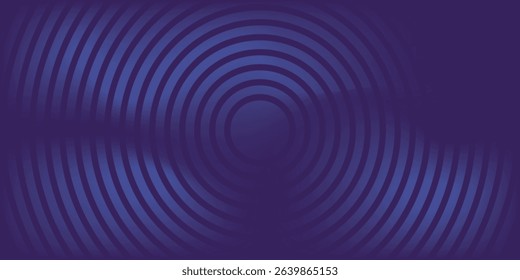 Blue abstract background with glowing circles. Swirl circular lines pattern. Geometric spiral. Twirl element. Modern graphic design. Futuristic technology concept. Vector illustration
