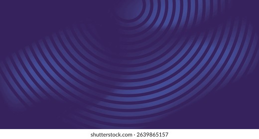 Blue abstract background with glowing circles. Swirl circular lines pattern. Geometric spiral. Twirl element. Modern graphic design. Futuristic technology concept. Vector illustration
