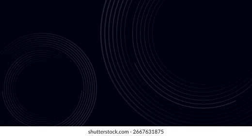 Blue abstract background with glowing circles. modern illustration