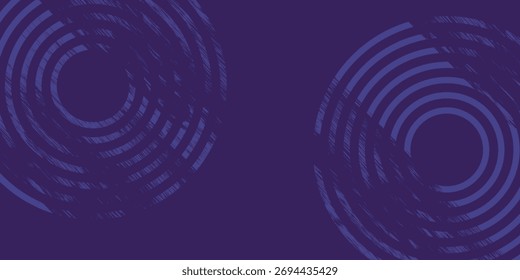 Fondo abstracto azul con círculos brillantes. Patrón de líneas circulares. Espiral geométrica. Elemento giratorio. Diseño gráfico moderno. Concepto de tecnología futurista. Ilustración vectorial