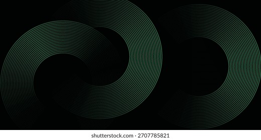 Fondo abstracto azul con círculos brillantes. Patrón de líneas circulares. Espiral geométrica. Elemento giratorio. Diseño gráfico moderno