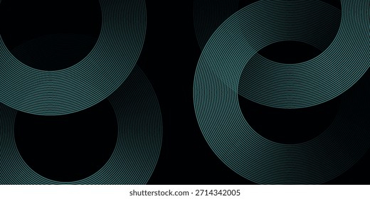 Fondo abstracto azul con círculos brillantes. Patrón de líneas circulares. Espiral geométrica. Elemento giratorio. Diseño gráfico moderno	