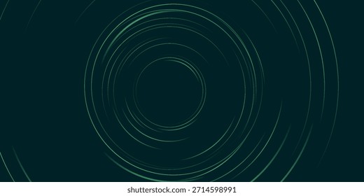Blue abstract background with glowing circles. Swirl circular lines pattern. Geometric spiral. Twirl element. Modern graphic design. Futuristic technology concept.