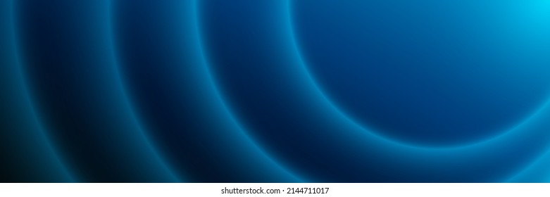 Fondo abstracto azul con curva brillante. Elementos de gradiente modernos. Gráfica de curva suave. Plantilla de vector de curva de brillo simple de neón. Ilustración del vector