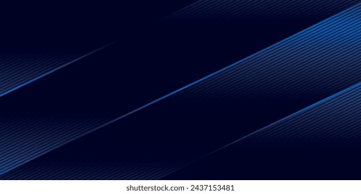 Blue abstract background with blue glowing geometric lines.