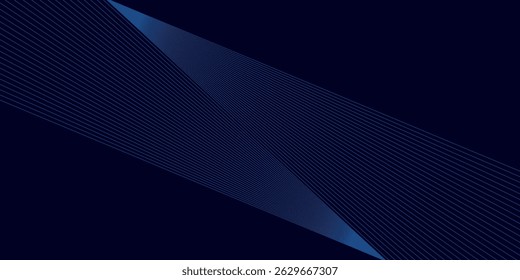 Blue abstract background with blue glowing geometric lines.