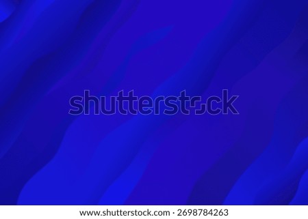 Blue abstract background with glowing waves. Vector illustration.