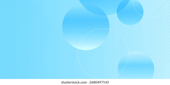 Blue abstract background with gradient circles, soft light effects, and dotted texture, modern geometric design for banners, presentations, or digital graphics.

