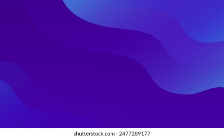Blauer abstrakter Hintergrund mit Farbverlauf. Fluidzusammensetzung von Formen. Vektorgrafik Vorlage Minimalistisches Poster, Pop Art Flyer, Print, Web Banner
