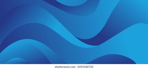 blue abstract background with gradient colors and wave shapes, modern and futuristic corporate design theme.	